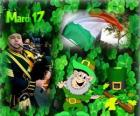 17 Mart. Aziz Patrick Günü İrlandalı kültürün kutlaması. Yonca İrlanda sembolü olarak kullanılmıştır. İrlandalı